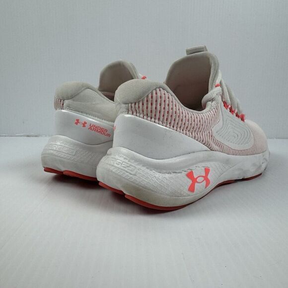 Under Armour Womens Charged Vantage 2 ICE Running Shoes sz 9 White/Neon 3025429 - Picture 5 of 15